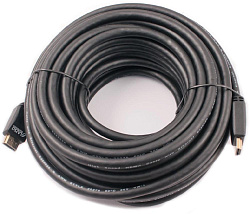 Кабель аудио-видео LAZSO WH-111 HDMI (m)/HDMI (m) 15м. позолоч.конт. черный (WH-111(15M))