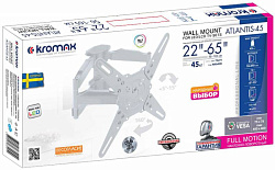 Кронштейн для телевизора Kromax ATLANTIS-45 белый 22"-65" макс.45кг настенный поворот и наклон