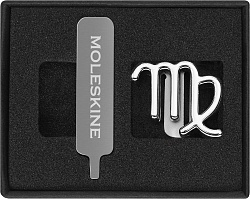 Шильд-символ Moleskine Zodiac Дева металл серебристый коробка с европод. PINVIRGOSILV