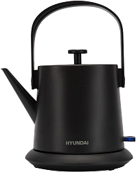 Чайник электрический Hyundai HYK-S2042 0.6л. 1000Вт черный корпус: металл