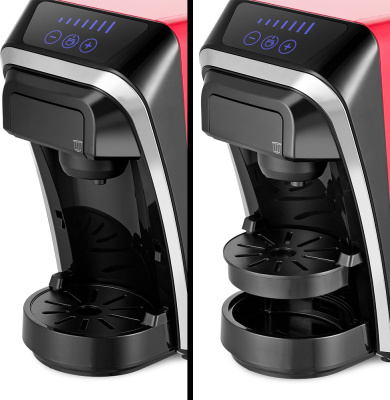 Кофемашина Kitfort КТ-7227 1400Вт красный/черный