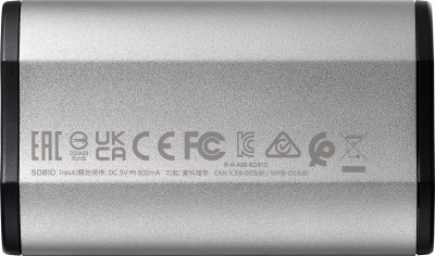 Накопитель SSD A-Data USB-C 4TB SD810-4000G-CSG SD810 1.8" серый