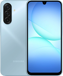Смартфон Samsung SM-A175F Galaxy A17 128Gb 6Gb голубой моноблок 3G 4G 2Sim 6.7" 1080x2340 Android 15 50Mpix 802.11 a/b/g/n/ac NFC GPS GSM900/1800 GSM1900 microSD max2048Gb