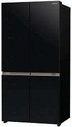 Холодильник Hitachi R-WB720PUC1 GCK 3-хкамерн. черный стекло инвертер