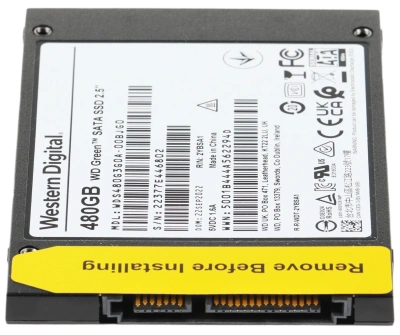 Накопитель SSD WD SATA-III 480GB WDS480G3G0A Green 2.5"
