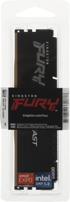 Память DDR5 8GB 5600MHz Kingston KF556C36BBE-8 Fury Beast Black RTL Gaming PC5-44800 CL36 DIMM 288-pin 1.25В single rank с радиатором Ret