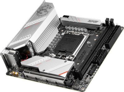 Материнская плата MSI MPG B760I EDGE WIFI Soc-1700 Intel B760 2xDDR5 mini-ITX AC`97 8ch(7.1) GbLAN+HDMI+DP
