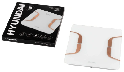 Весы напольные электронные Hyundai H-BS03871 макс.180кг белый