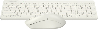 Клавиатура + мышь A4Tech Fstyler FG2300 Air клав:бежевый мышь:бежевый USB беспроводная slim (FG2300 AIR BEIGE)