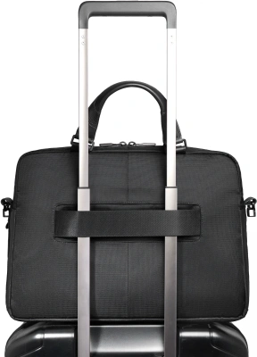 Деловая сумка Piquadro Orion CA6623S136/N с отделением для ноутбука черный ткань/натур.кожа