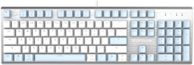 Клавиатура A4Tech Fstyler FS100 Neon механическая синий USB for gamer LED (FS100)