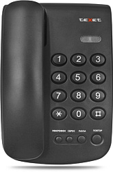 Телефон проводной Texet TX-241 черный