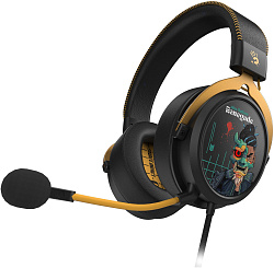 Наушники с микрофоном A4Tech Bloody M595 Renegade черный/рисунок 2.3м мониторные USB оголовье (M595)