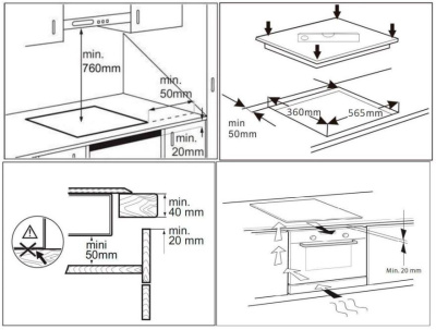 Индукционная варочная поверхность Weissgauff HI 412 H черный