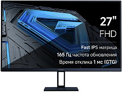 Монитор Xiaomi 27" Monitor G27i черный IPS LED 16:9 HDMI матовая 250cd 178гр/178гр 1920x1080 165Hz FreeSync Premium DP FHD 3.6кг