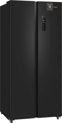 Холодильник Weissgauff WSBS 500 Inverter NoFrost Black 2-хкамерн. черный