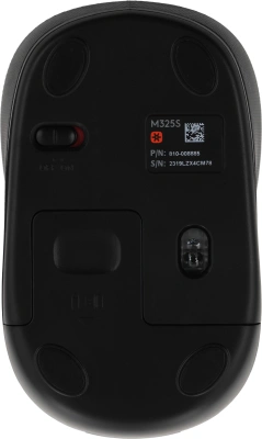 Мышь Logitech M325s черный оптическая 1000dpi беспров. USB для ноутбука 3but (910-006822)