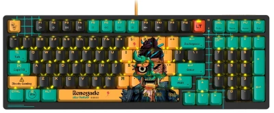 Клавиатура A4Tech Bloody AT98 Renegade механическая черный/зеленый USB for gamer LED (AT98)