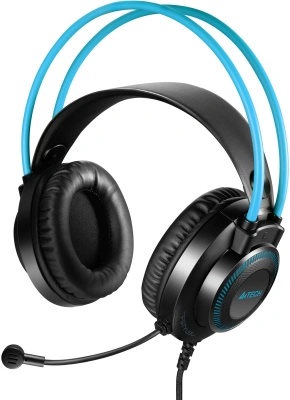 Наушники с микрофоном A4Tech Fstyler FH200i серый/синий 1.8м накладные оголовье (FH200I BLUE)
