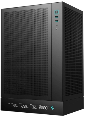 Корпус Deepcool CH170 Digital черный без БП miniITX 6x120mm 2xUSB3.0 audio bott PSU