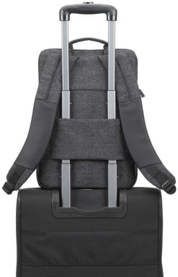 Рюкзак для ноутбука 15.6" Riva 8861 черный полиуретан/полиэстер (8861 BLACK)