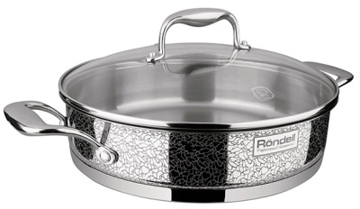 Сотейник Rondell Vintage RDS-353 2.6л. d=26см (с крышкой) стальной