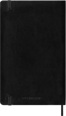 Блокнот Moleskine CLASSIC SOFT QP617 Large 130х210мм 192стр. клетка мягкая обложка черный