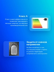 Стиральная машина Samsung WW70AG5S20CXLP класс: A загр.фронтальная макс.:7кг нержавеющая сталь инвертор