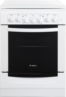 Плита Комбинированная Gefest ПГЭ 6102-02 0300 белый (металлическая крышка) реш.чугун