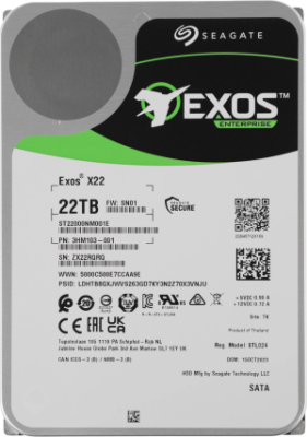 Жесткий диск Seagate SATA-III 22TB ST22000NM001E Server Exos X22 512E (7200rpm) 512Mb 3.5"