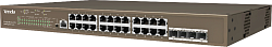 Коммутатор Tenda TEG5328P-24-410W (L3) 24x1Гбит/с 4SFP 24PoE 370W управляемый