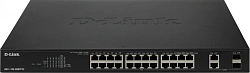 Коммутатор D-Link DGS-1100-26MPPV2/A3A (L2) 24x1Гбит/с 2xКомбо(1000BASE-T/SFP) 2SFP 24PoE 90W управляемый