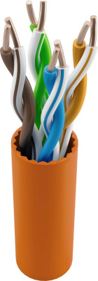 Кабель информационный NTSS NTSS-IN-UTP4-5Е-LSZH-OR кат.5E UTP 4 пары 24AWG LSZH внутренний 305м оранжевый