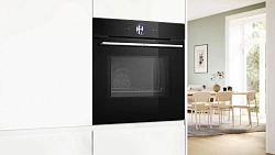 Духовой шкаф Электрический Bosch Serie 8 HMG776NB1 черный