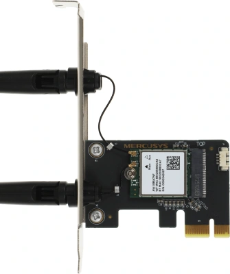 Сетевой адаптер Wi-Fi + Bluetooth Mercusys MA70XE AX1800 PCI Express (ант.внеш.несъем.) 2ант.