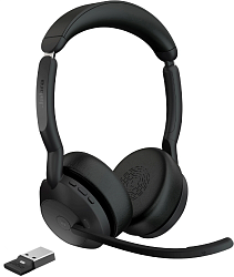 Наушники с микрофоном Jabra Evolve2 55 Link380а MS Stereo Stand черный накладные BT оголовье (25599-999-989)