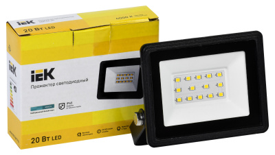 Прожектор уличный IEK СДО LPDO601-20-40-K02 светодиодный 20Втчерный