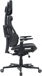 Кресло Cactus CS-CHR-DUO-BBK черный искусственная кожа с подголов. крестов. алюминий пластик черный