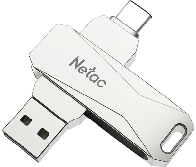Флеш Диск Netac 128GB U782C NT03U782C-128G-30PN USB3.0 серебристый