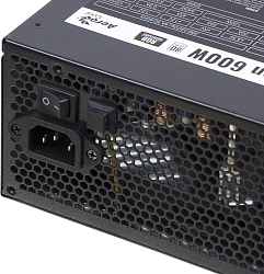 Блок питания Aerocool ATX 600W CYLON 600 80+ (20+4pin) APFC 120mm fan color 5xSATA RTL