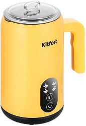 Капучинатор Kitfort КТ-7504 стационар. 620мл желтый/черный