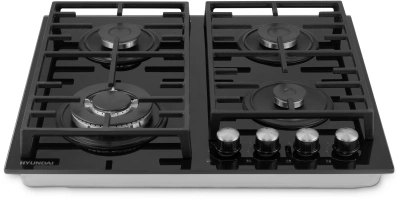 Газовая варочная поверхность Hyundai HHG 6438 BG черный