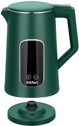 Чайник электрический Kitfort КТ-8726 1.7л. 2200Вт зеленый корпус: нерж.сталь/пластик