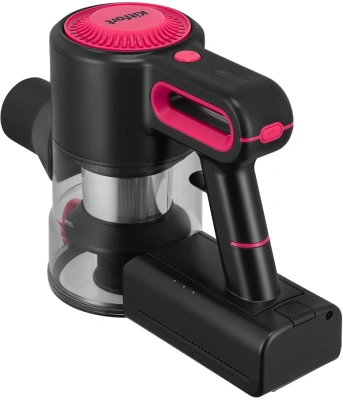 Пылесос ручной Kitfort КТ-5281 250Вт черный/розовый
