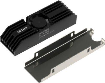 Радиатор для SSD Digma DGRDRM2C черный 20дБ металл Ret
