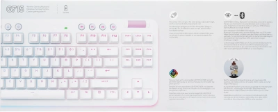 Клавиатура Logitech G715 TKL механическая белый USB беспроводная BT/Radio Multimedia for gamer LED (подставка для запястий) (920-010464)