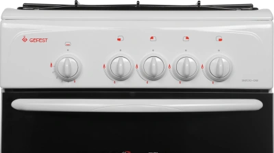 Плита Газовая Gefest ПГ 3200-08 К33 белый/черный (без крышки) реш.сталь