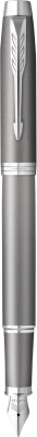 Ручка перьев. Parker IM Writing Rituals F331 (2203896) серый сталь нержавеющая F подар.кор.