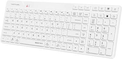 Клавиатура A4Tech Fstyler FBK27C AS белый USB беспроводная BT/Radio slim Multimedia (FBK27C AS)