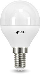 Лампа светодиодная Gauss 9.5Вт цок.:E14 шар 220B св.свеч.бел.нейт. (упак.:10шт) (105101210)